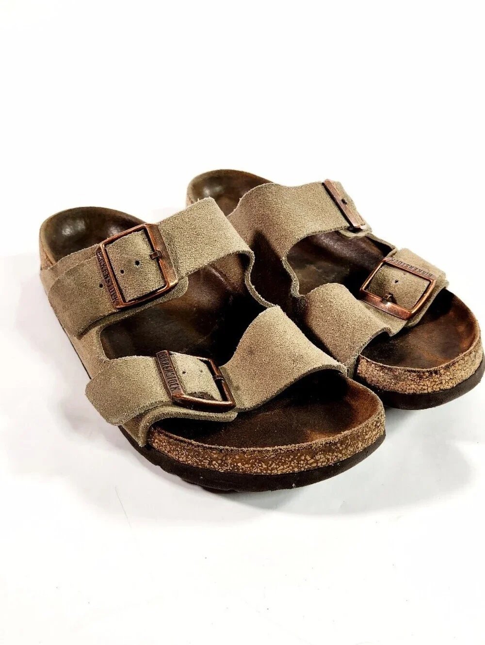 Birkenstock Suede Leather Two-Strap Sandals